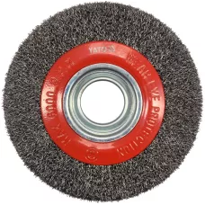 Щётка-крацовка торцевая мягкая 150х32мм INOX "Yato"