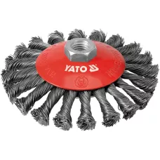Щётка-крацовка получаша крученная 125мм М14 INOX "Yato"