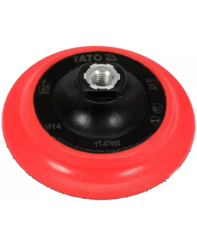 Насадка резиновая шлифовальная 125мм М14 с липучкой 