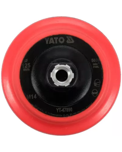 Насадка резиновая шлифовальная 125мм М14 с липучкой 