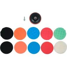 Набор полировочных губок 125мм, М14 (12шт) "Yato"