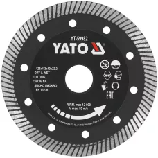 Круг алмазный для керамогранита 125x22.2x1.3мм "Yato"