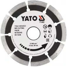 Круг алмазный 115x22,2мм (сегмент) "Yato"