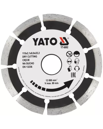 Круг алмазный 115x22,2мм (сегмент) 