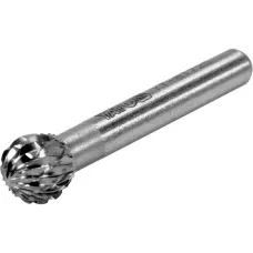 Шарошка металлическая сферическая 10х45мм PREMIUM для обработки металла "Yato"