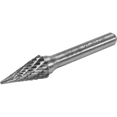 Шарошка металлическая коническая заостренная 10х58мм PREMIUM для обработки металла "Yato"