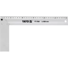 Угольник столярный  300мм Al "Yato"
