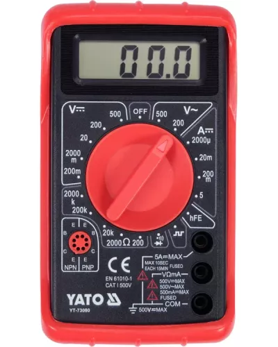 Цифровой  мультиметр 0-500V 