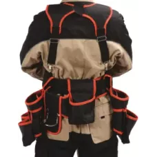 Пояс монтажника с наплечными лямками для инструментов и гвоздей "Yato"