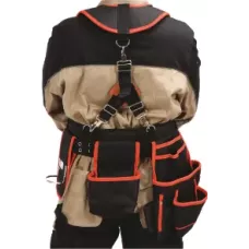 Пояс монтажника с наплечными лямками для электроинструментов и гвоздей "Yato"