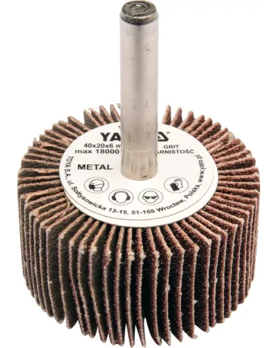 Круг лепестковый торцевой 40х20х6мм  Р40 