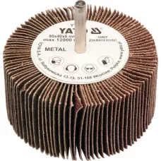 Круг лепестковый торцевой 80х40х6мм Р100 "Yato"