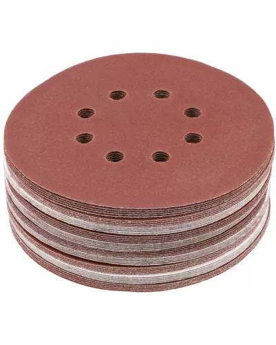 Круг шлифовальный 150мм Р150 с 8 отверстиями (50шт) 